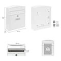 Miniatyrbild 3 av 4: ARREGUI Compact E5731 Stålpostlåda, utomhuspostlåda, väggmonterad postlåda, regntät