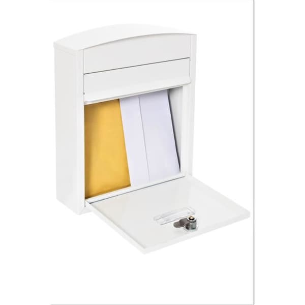 ARREGUI Compact E5731 Stålpostlåda, utomhuspostlåda, väggmonterad postlåda, regntät
