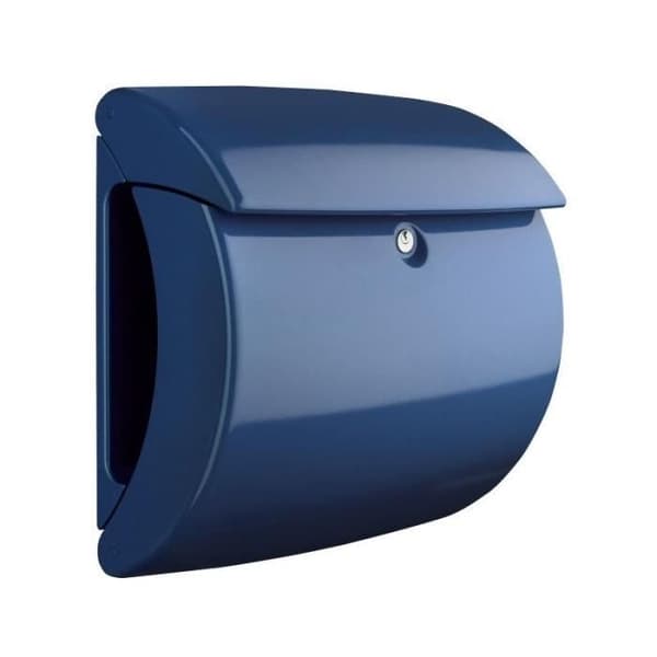 Postlåda - BURG-WÄCHTER - Piano 886 MB - Plast Blå marin - Enkel ansökan - Väggmonterad