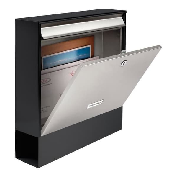 BURG-WÄCHTER Postlåda Oxford-Set 68770 B+S Rostfritt stål Silver