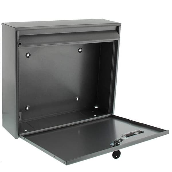 Brevlåda - BURG-WÄCHTER - MAIL 5877 SI - Stor volym - Galvaniserat stål - Silver