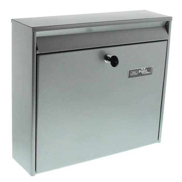 Brevlåda - BURG-WÄCHTER - MAIL 5877 SI - Stor volym - Galvaniserat stål - Silver