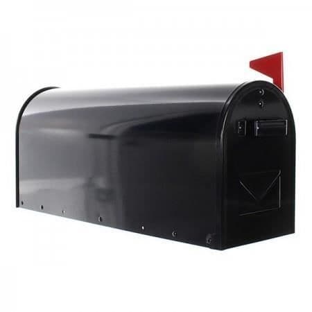 US Mailbox Black Steel