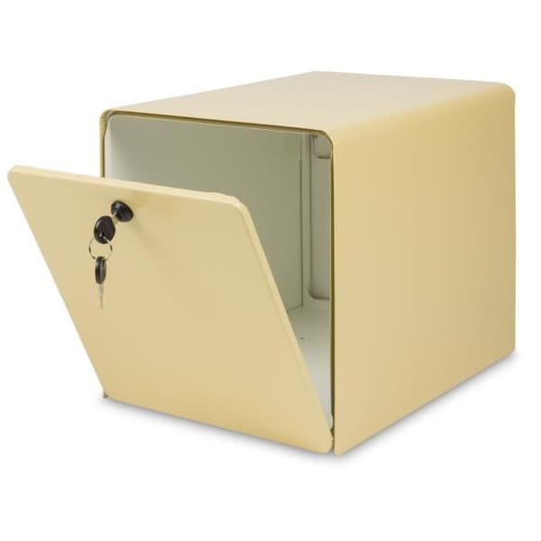 BURG WACHTER Galvaniserat stål Balthazar brevlåda - 2 dörrar - Beige