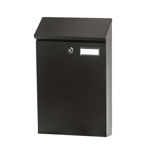 Brevlåda Haushalt PD958, svart, 25,4 cm x 9 cm x 43,1 cm