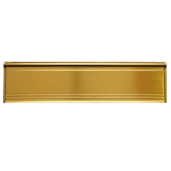 Brevlådeinfart med borste och aluminiumflik