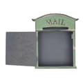 Miniatyrbillede 1 af 2: Retro Brev Kasse, Metal Konstruktion, Vægmonteret, Rustik Stil,Grøn