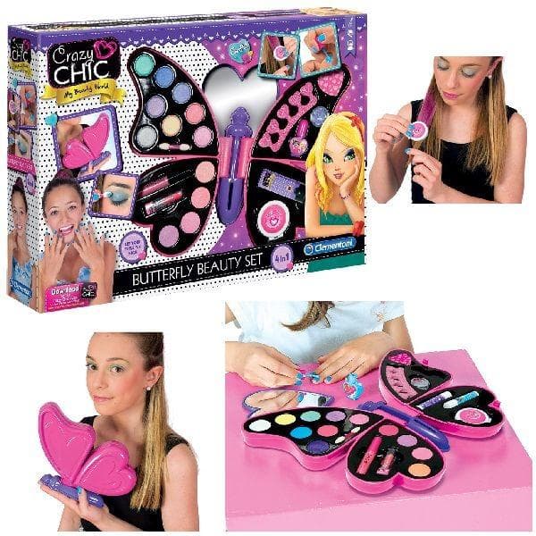 Clementoni Crazy Chic Butterfly Beauty Set Makeup Case