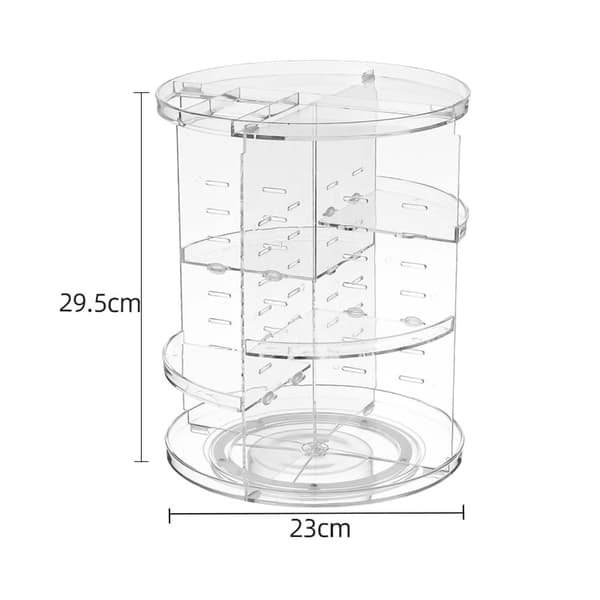 Roterbart Transparent Sminkställ 29,5x23cm