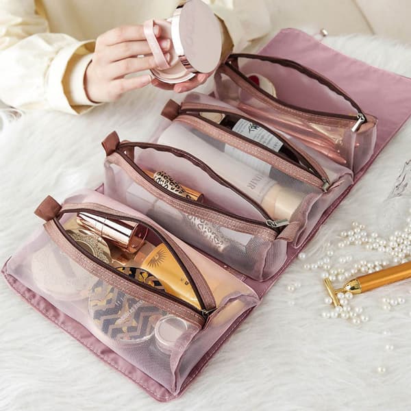 Rejsetaske til makeup - Pink
