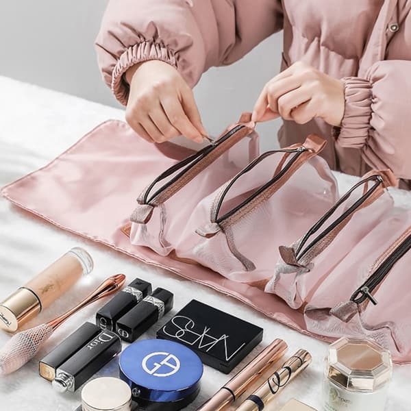 Rejsetaske til makeup - Pink