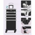 Miniatyrbillede 4 af 9: Rootz kosmetiketui med hjul - Makeup Organizer - Beauty Case - Aluminiumsramme - MDF - ABS plastik - 34cm x 24cm x 79,3cm - Sort