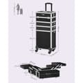 Miniatyrbillede 6 af 9: Rootz kosmetiketui med hjul - Makeup Organizer - Beauty Case - Aluminiumsramme - MDF - ABS plastik - 34cm x 24cm x 79,3cm - Sort