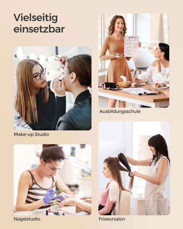 Rootz Champagne Gold Kosmetikfodral - Makeup Organizer - Skönhetsförvaring - Aluminiumram - MDF - ABS-plast - 34 cm x 24 cm x 79,3 cm - 7 kg - 15 kg K