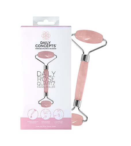 Daily Concepts Daily Rose Quartz Facial Roller massage roller for the face