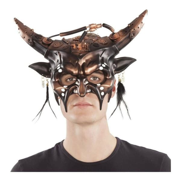 Mask My Other Me Steampunk Horn