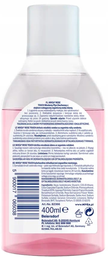 NIVEA ROSE TOUCHE tofaset micellarvæske 400 ml