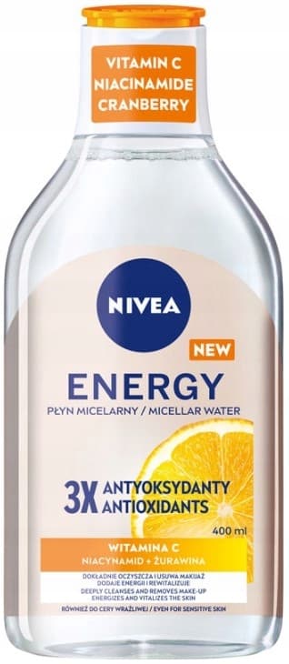 NIVEA ENERGY Micellarvæske til ansigtet C-vitamin 400 ml