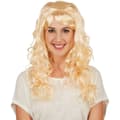 Miniatyrbillede 1 af 4: Blond paryk i hippie stil - gul