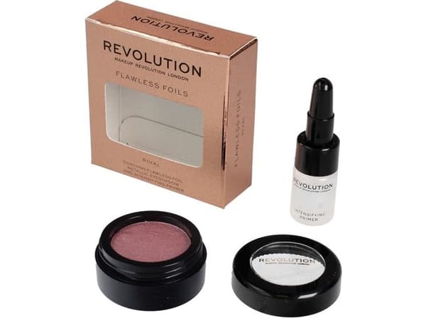Makeup Revolution Flawless Foils Metallic eye shadow + Rival base