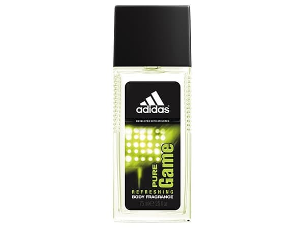 Adidas Pure Game 75ml, Menn, Deodorant, Spray deodorant, Spray, 75 ml, Basilikum, Grapefrukt, Mandarin, Pepper