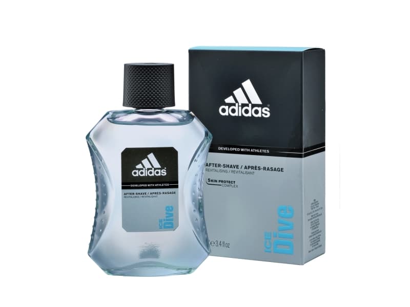 Adidas Ice Dive, Normal hud, ALCOHOL DENAT., AQUA/WATER/EAU, PEG-40 HYDROGENATED CASTOR OIL, PARFUM/FRAGRANCE, ETHYLHEXYL..., 100 ml, 38 mm, 81 mm, 1