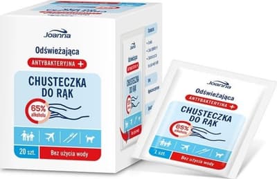 Joanna Joanna Antibacterial products Refreshing hand wipes 1 pack - 20 pcs
