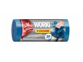 ANNA ZARADNA Garbage bags with ears 60L 1op.-20pcs blue