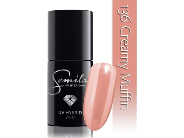 SEMILAC UV Hybrid hybridlakk 136 Kremet Muffin 7ml