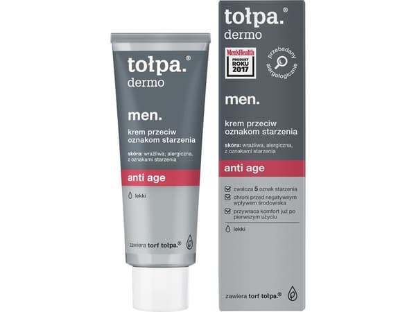 Tolpa Dermo Men. Anti Age, Anti-ageing Creme light 40 ml