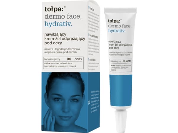 Tolpa Hydrativ, fuktighetsgivende og avslappende øyecreme-gel, 10 ml
