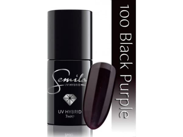 SEMILAC UV Hybrid varnish 100 Black Purple 7ml