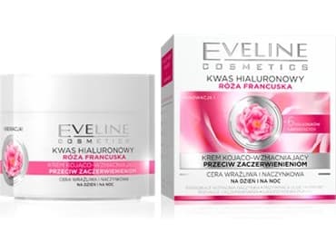 Eveline Róza Francuska Soothing and strengthening cream against redness day and night 50ml