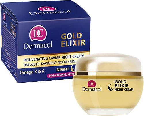 Dermacol Gold Elixir Rejuvenating Caviar Night Cream Krem do twarzy na noc 50ml