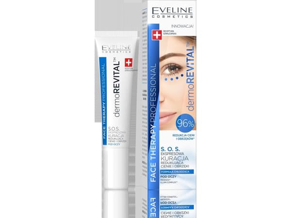 Eveline Creme Under Eye Creme Therapy Professional S.O.S. -hoito vähentää tummia silmänalusia ja turvotusta 15ml