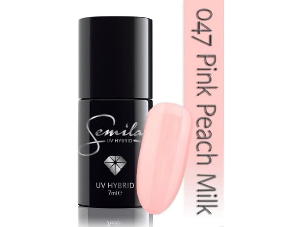 SEMILAC UV Hybrid varnish 047 Pink Peach Milk 7ml