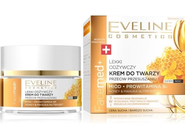 Eveline Facemed+ Kevyt ravitseva voide kuivuutta vastaan hunajalla 50ml