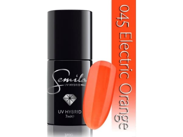 SEMILAC UV Hybrid varnish 045 Electric Orange 7ml