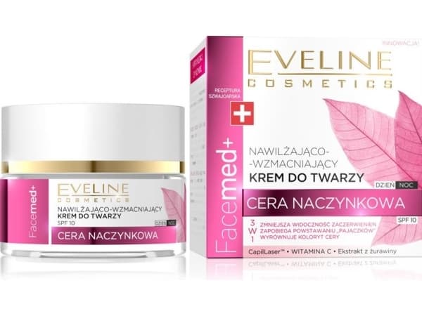 Eveline Facemed+ Återfuktande och stärkande Creme för vaskulär hud Dag och Natt 50ml