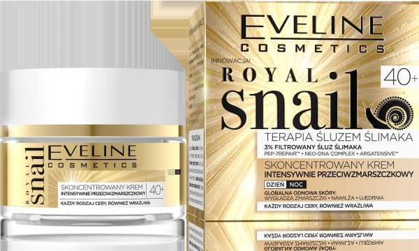 EVELINE_Royal Snail 40+ snegleslimterapi konsentrert Creme intensiv anti-rynke for dag og natt 50ml
