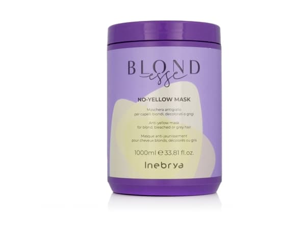 INEBRYA_Blondesse No-Yellow Mask vaaleille, vaalennetuille, raidoitetuille ja harmaille hiuksille 1000ml