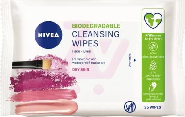 Nivea Aqua Effect 3in1 Soothing facial cleansing wipes W 25 pcs.