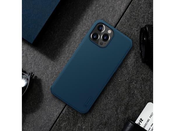 Nillkin Nillkin Super Frosted Shield Pro slitesterkt deksel, deksel til iPhone 13 Pro, blå