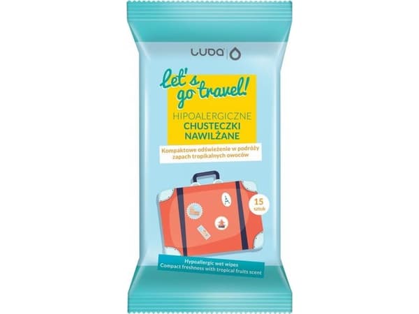 Luba LUBA_Lets go Travel forfriskende kluter 15 stk