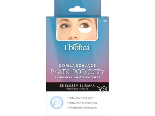 L`BIOTICA Rejuvenating Eye Patches - with Snail Mucus 1op.-3x2pcs