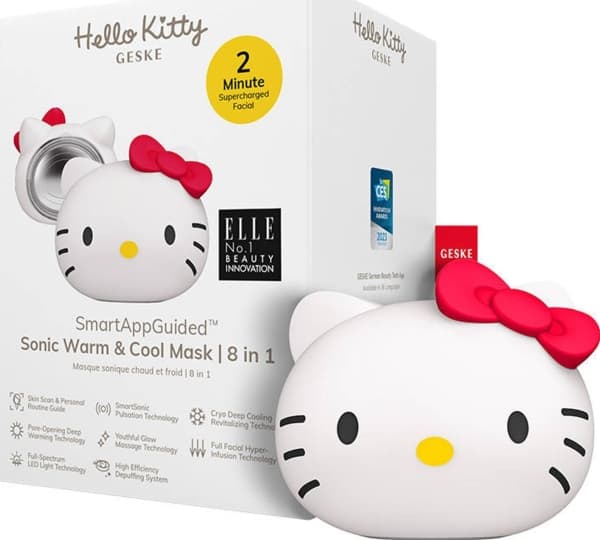 Geske Cool & Warm 8in1 Sonic ansiktsmassasjeapparat Geske med app (Hello Kitty starlight)