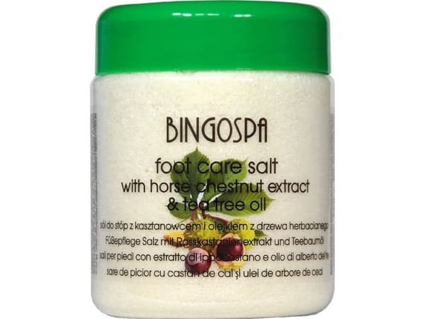 BingoSpa Fotsalt med hestekastanjeekstrakt og tea tree olje 550g