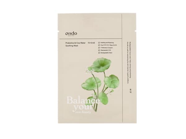Ondo Beauty 36.5 TO-DAK Probiotics & Cica Water Soothing Mask 25 g
