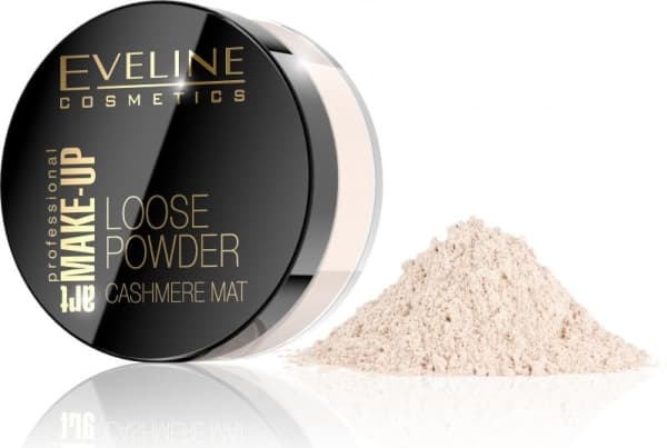 Eveline PUDER SYPKI LOOSE POWDER CASHMERE MAT nr 01 Transparent