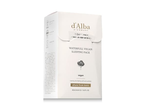 d'Alba Waterfull Vegan Sleeping Pack 12 x 4 ml